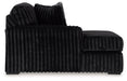 Midnight-Madness - Onyx - Laf Corner Chaise - Tallahassee Discount Furniture (FL)