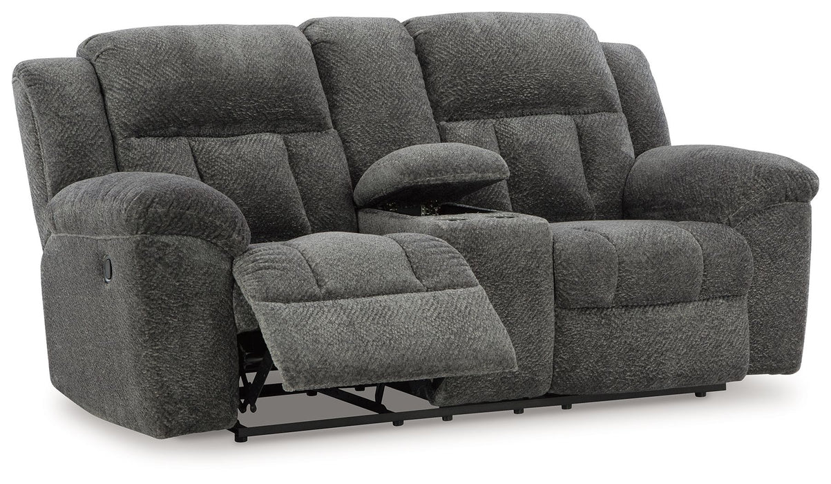 Frohn - Dbl Reclining Loveseat With Console - Tallahassee Discount Furniture (FL)