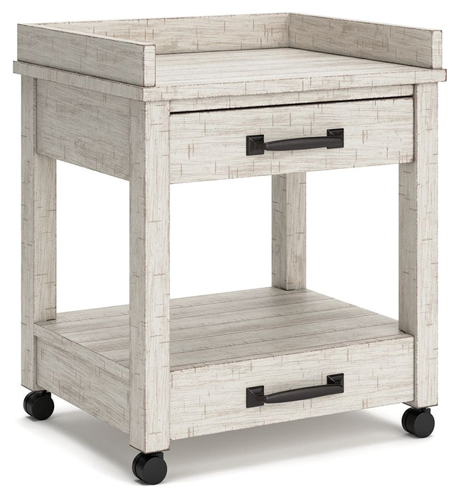Carynhurst - Whitewash - Printer Stand - Tallahassee Discount Furniture (FL)