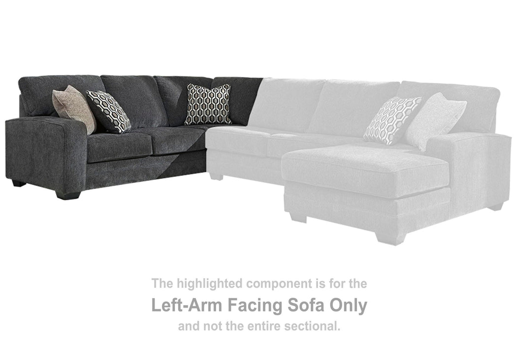 Tracling - LAF Sofa w/Corner Wedge - Slate - Tallahassee Discount Furniture (FL)