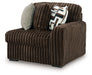 Midnight-Madness - RAF Corner Chair - Chocolate - Tallahassee Discount Furniture (FL)