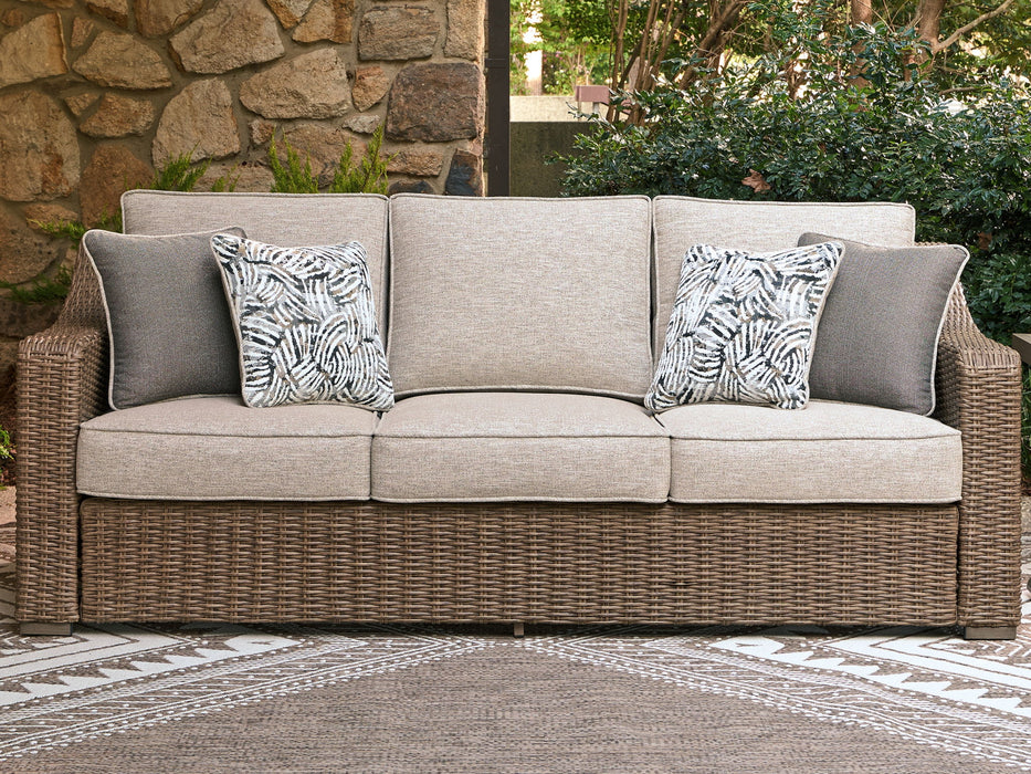 Laguna Heights - Sofa With Cushion - Beige - Tallahassee Discount Furniture (FL)
