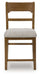 Cabalynn - Oatmeal / Light Brown - Upholstered Barstool (Set of 2) - Tallahassee Discount Furniture (FL)