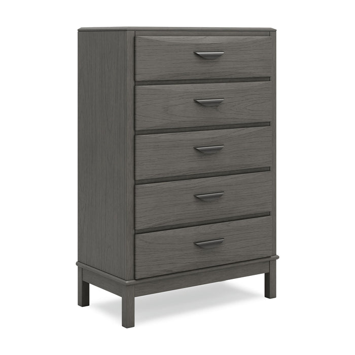Mazing - Five Drawer Chest - Gray - Tallahassee Discount Furniture (FL)