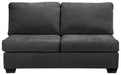 Ambee - Slate - Armless Loveseat - Tallahassee Discount Furniture (FL)