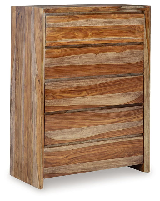 Dressonni - Brown - Five Drawer Chest - Tallahassee Discount Furniture (FL)