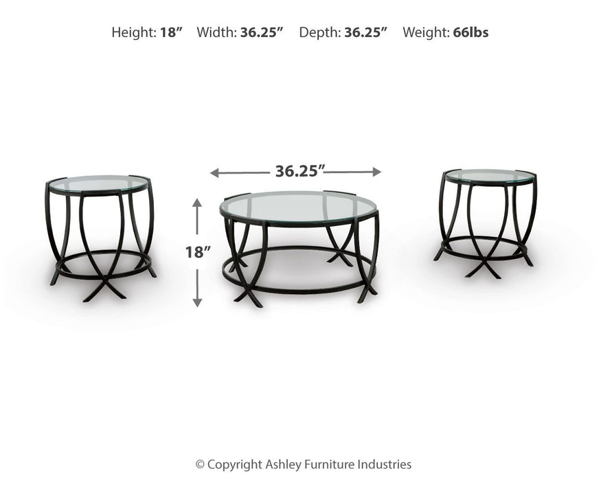 Tarrin - Occasional Table Set (Set of 3) - Black - Tallahassee Discount Furniture (FL)