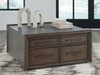 Kallenny - Brown / Gray - Square Cocktail Table - Tallahassee Discount Furniture (FL)