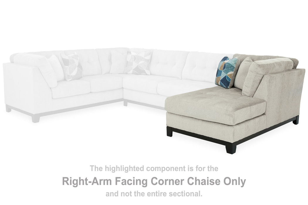 Maxon Place - Stone - Raf Corner Chaise - Tallahassee Discount Furniture (FL)