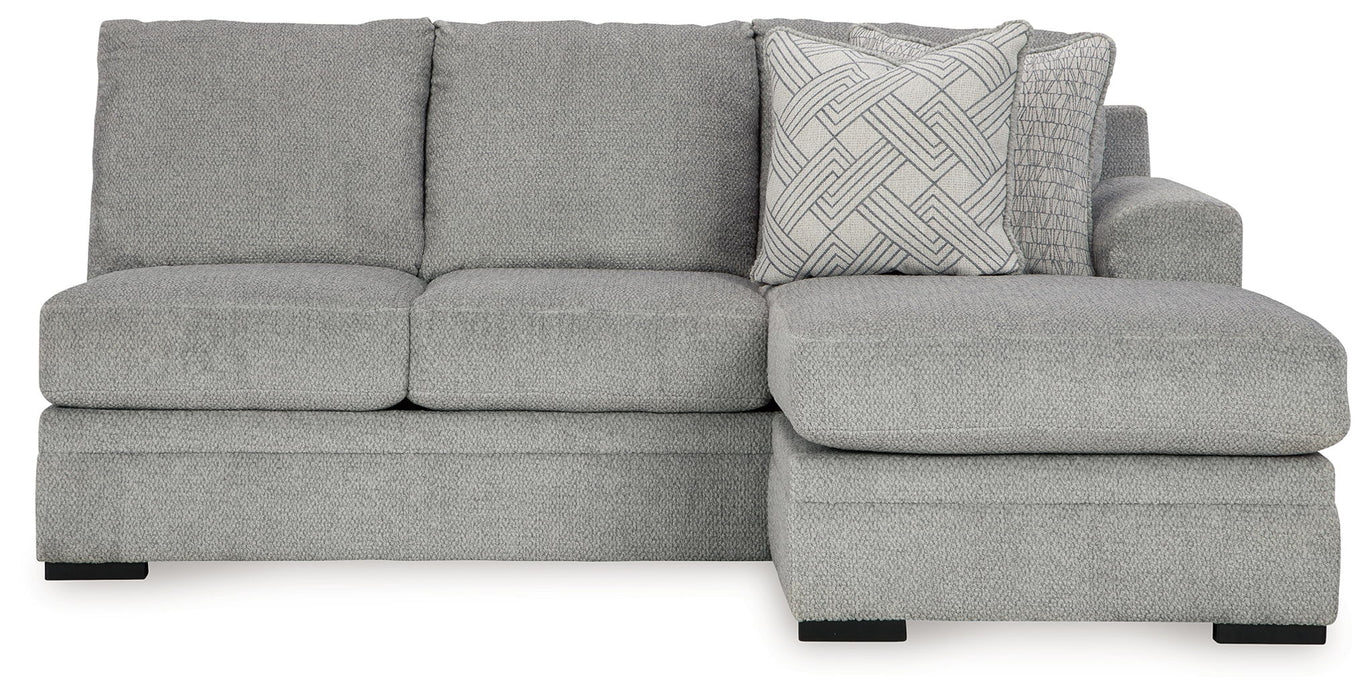 Casselbury - Cement - Raf Sofa Chaise - Tallahassee Discount Furniture (FL)