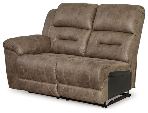 Ravenel - Fossil - Laf Reclining Power Loveseat - Tallahassee Discount Furniture (FL)