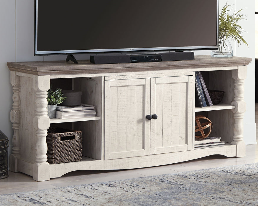 Havalance - Brown / Beige - 4 Pc. - Entertainment Center - 67" TV Stand - Tallahassee Discount Furniture (FL)