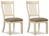 Bolanburg - Brown / Beige - Dining UPH Side Chair (Set of 2) - Rake Back - Tallahassee Discount Furniture (FL)