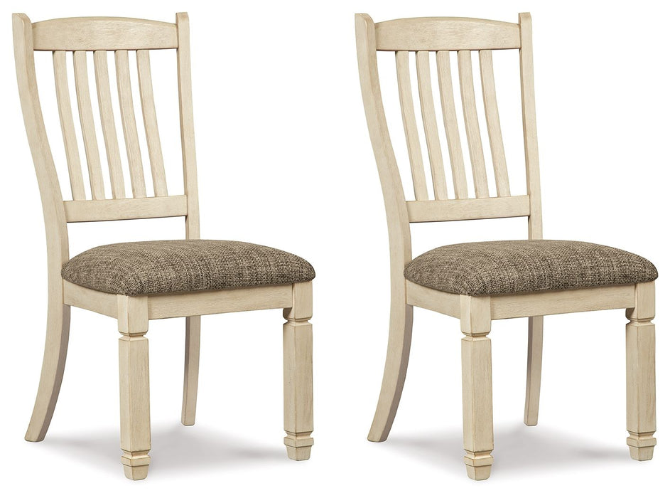 Bolanburg - Brown / Beige - Dining UPH Side Chair (Set of 2) - Rake Back - Tallahassee Discount Furniture (FL)