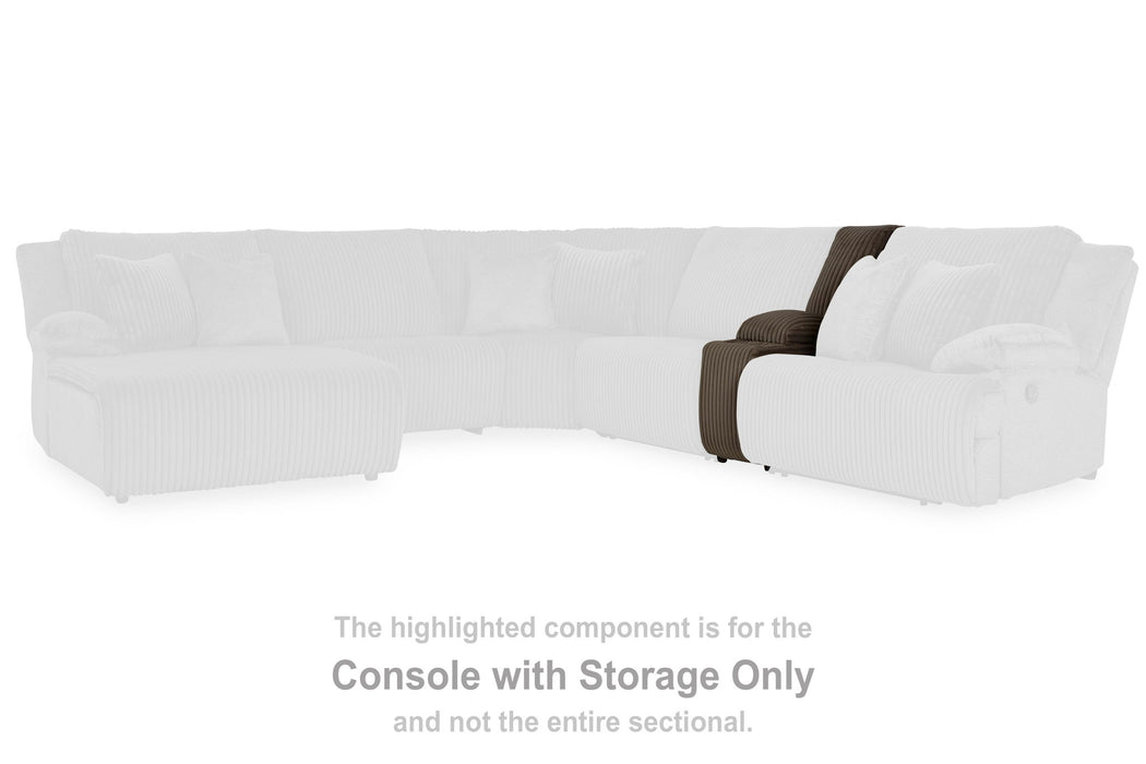 Top Tier - Chocolate - Console With Storage - Tallahassee Discount Furniture (FL)