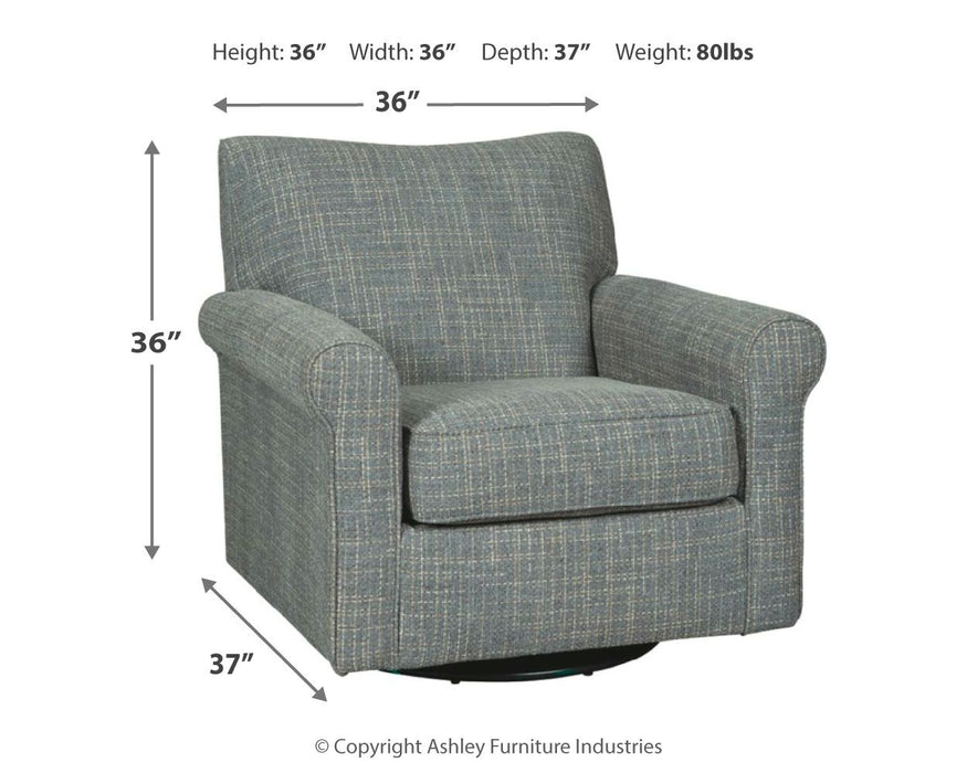 Renley - Ash - Swivel Glider Accent Chair - Tallahassee Discount Furniture (FL)