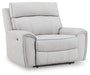 Social Pointe - Pearl / Ash - Power Recliner / Adjustable Headrest - Tallahassee Discount Furniture (FL)