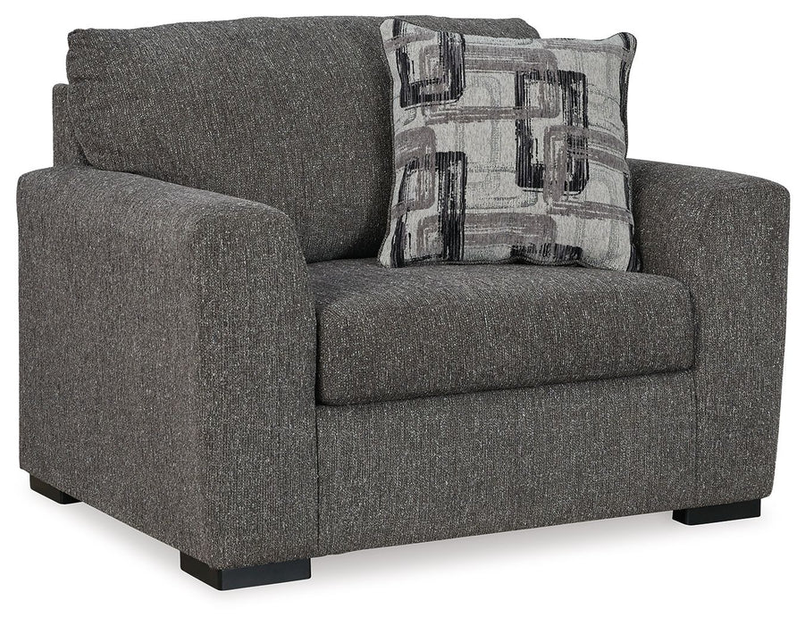 Gardiner - 2 Pc. - Chair And A Half, Ottoman - Pewter - Tallahassee Discount Furniture (FL)
