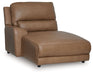 DeepWakes - LAF Press Back Power Chaise - Caramel - Tallahassee Discount Furniture (FL)