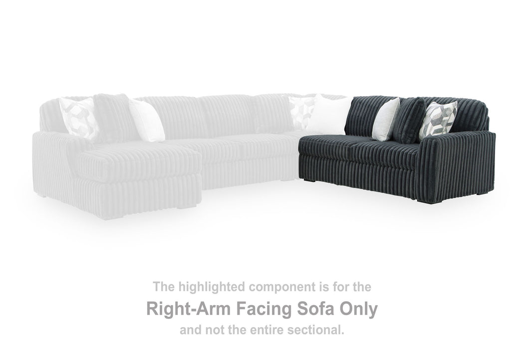 Midnight-Madness - RAF Sofa - Gunmetal - Tallahassee Discount Furniture (FL)