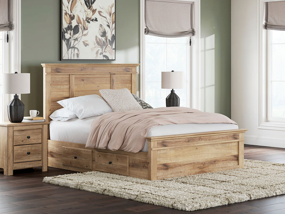 Makidern - Panel Storage Bed With 2 Under Bed Storage Units - Tallahassee Discount Furniture (FL)