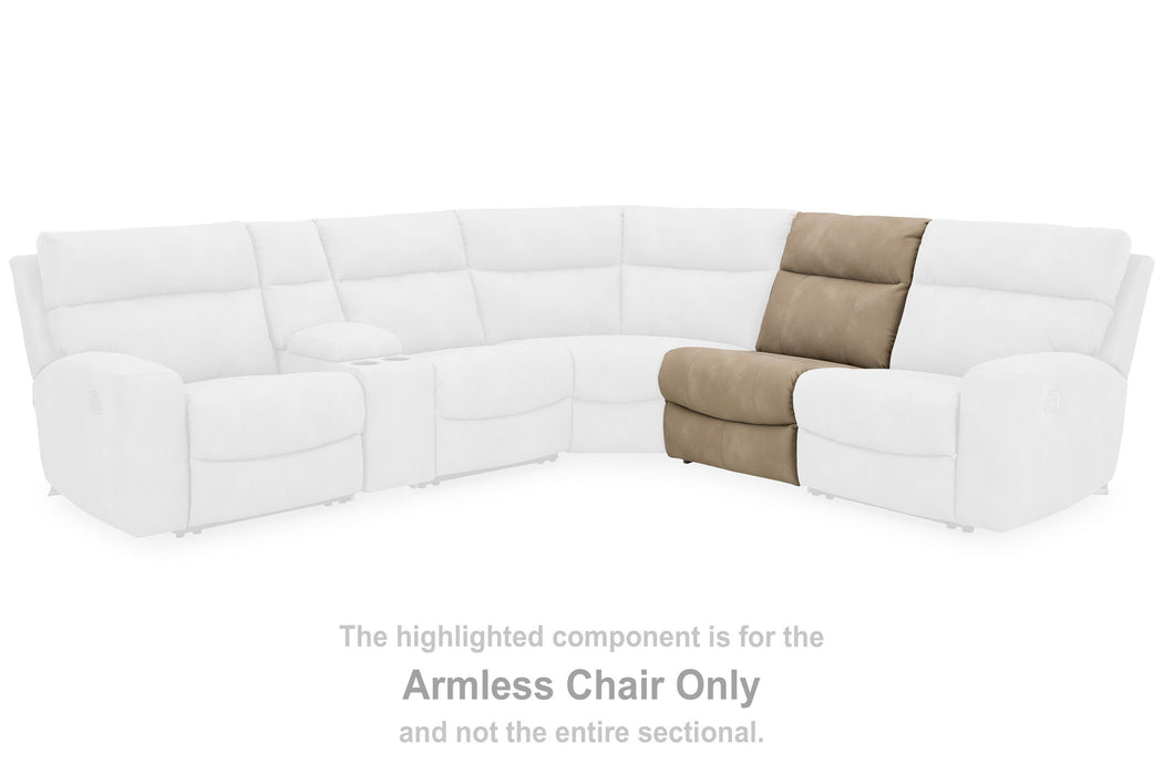 Next-gen Durapella - Sand - Armless Chair - Tallahassee Discount Furniture (FL)
