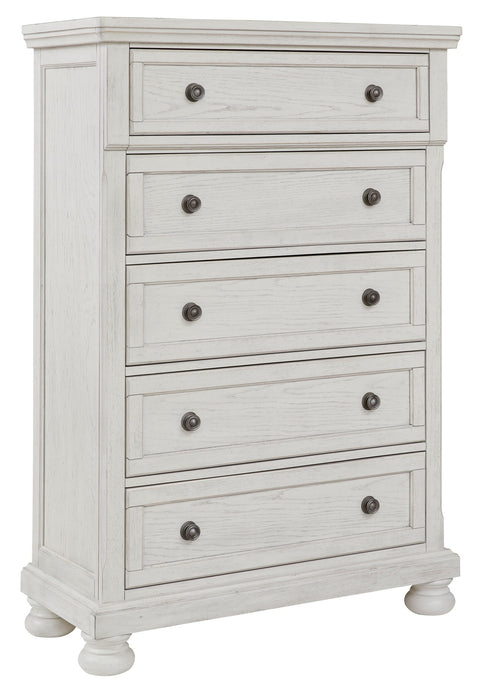 Robbinsdale - Antique White - Five Drawer Chest - Tallahassee Discount Furniture (FL)