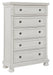 Robbinsdale - Antique White - Five Drawer Chest - Tallahassee Discount Furniture (FL)