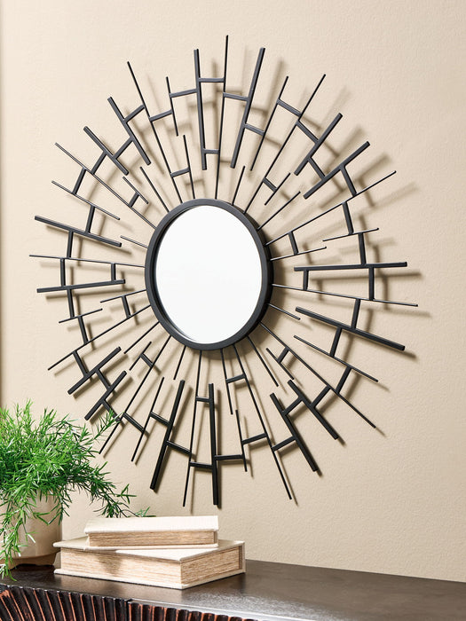 Garrenworth - Black - Accent Mirror - Tallahassee Discount Furniture (FL)