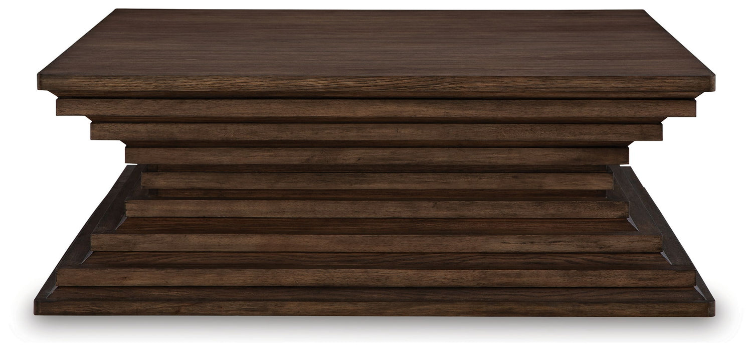 Hannodream - Warm Brown - Square Cocktail Table - Tallahassee Discount Furniture (FL)
