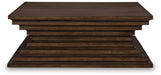 Hannodream - Warm Brown - Square Cocktail Table - Tallahassee Discount Furniture (FL)