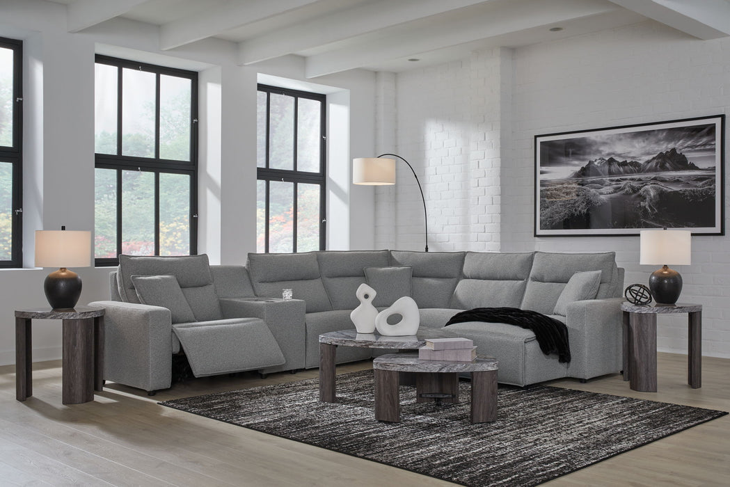 ModMax II - Salt And Pepper - Reclining Sectional - Tallahassee Discount Furniture (FL)