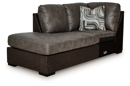 Castille Way - LAF Corner Chaise - Fossil - Tallahassee Discount Furniture (FL)