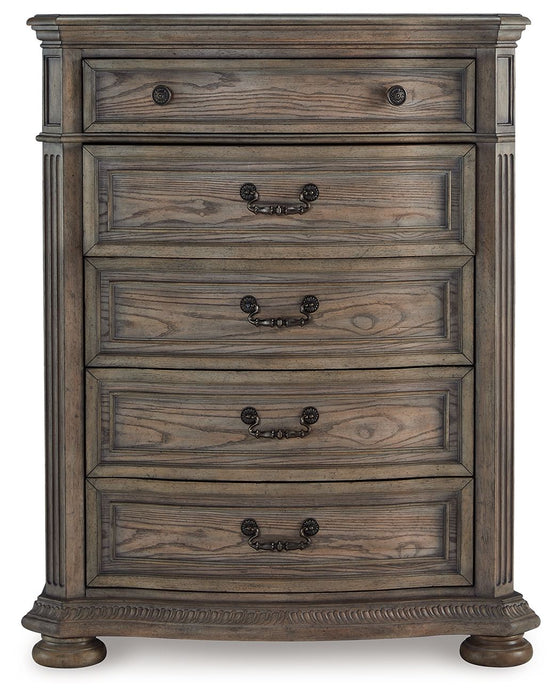 Ardenfield - Light Brown - Five Drawer Chest - Tallahassee Discount Furniture (FL)