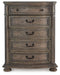 Ardenfield - Light Brown - Five Drawer Chest - Tallahassee Discount Furniture (FL)