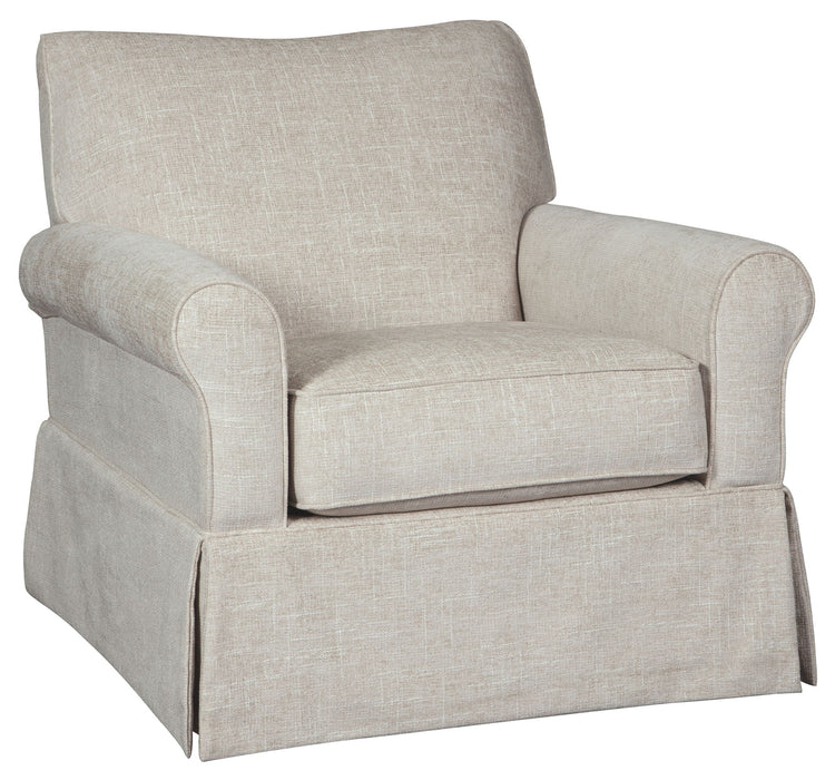 Searcy - Quartz - Swivel Glider Accent Chair - Tallahassee Discount Furniture (FL)