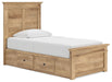 Makidern - Panel Storage Bed With 2 Under Bed Storage Units - Tallahassee Discount Furniture (FL)