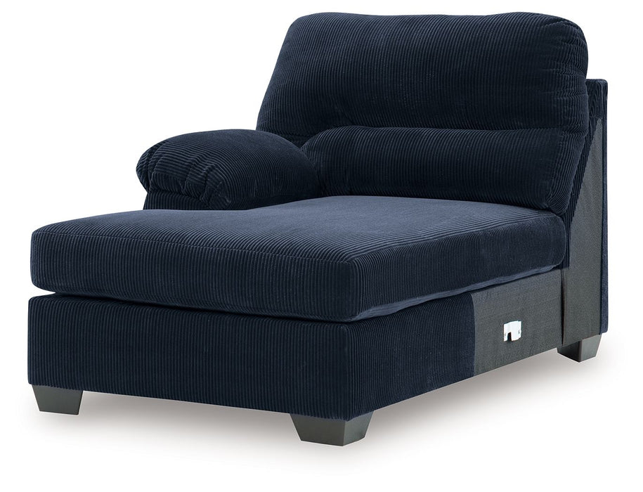SimpleJoy - LAF Corner Chaise - Navy - Tallahassee Discount Furniture (FL)