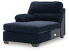 SimpleJoy - LAF Corner Chaise - Navy - Tallahassee Discount Furniture (FL)