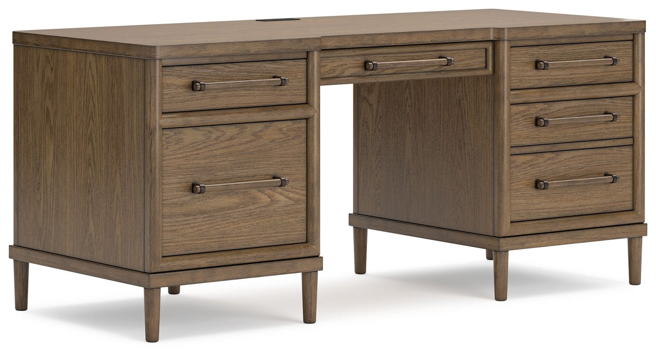 Roanhowe - Brown - Home Office Desk - Tallahassee Discount Furniture (FL)