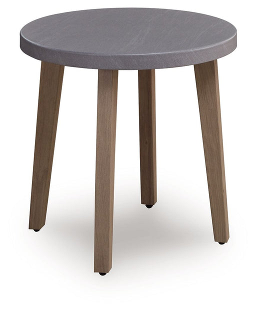 Harmony Headlands - Round End Table - Natural / Gray - Tallahassee Discount Furniture (FL)