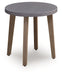 Harmony Headlands - Round End Table - Natural / Gray - Tallahassee Discount Furniture (FL)