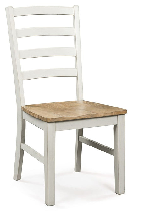 Purlaney - Antique White / Natural - Dining Room Side Chair (Set of 2) - Tallahassee Discount Furniture (FL)