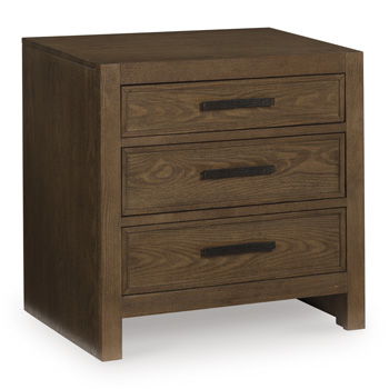 Ticanter - Three Drawer Night Stand - Brown - Tallahassee Discount Furniture (FL)