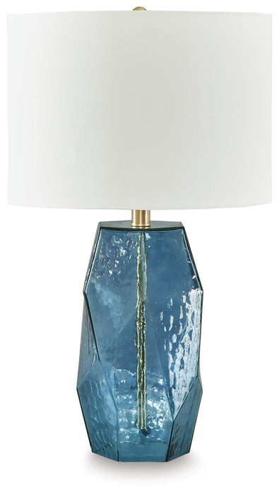Tallow - Blue - Glass Table Lamp - Tallahassee Discount Furniture (FL)