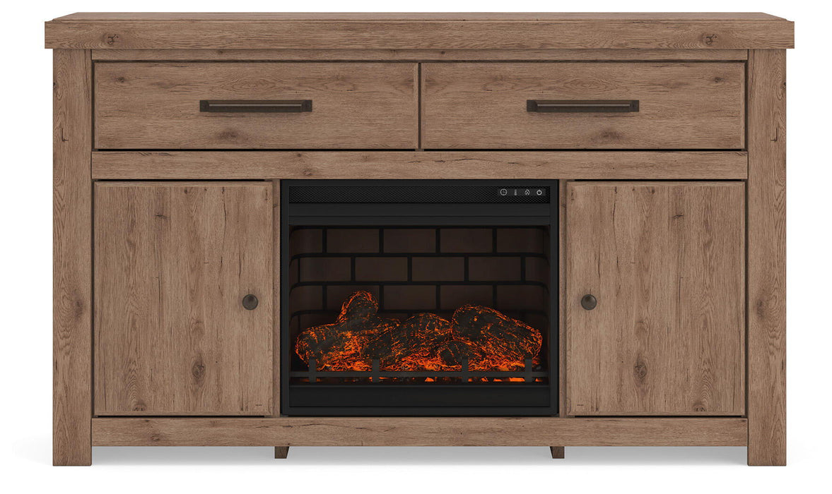 Garistyn - TV Stand With Fireplace Option