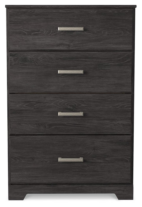 Belachime - Four Drawer Chest - Charcoal - Tallahassee Discount Furniture (FL)