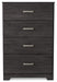 Belachime - Four Drawer Chest - Charcoal - Tallahassee Discount Furniture (FL)