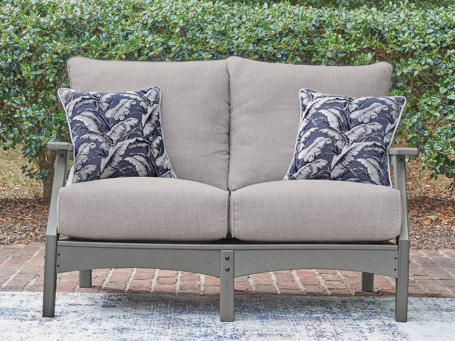 Cove Beach - Loveseat With Cushion - Gray - Tallahassee Discount Furniture (FL)