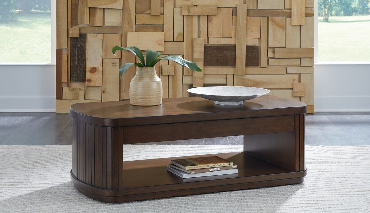 Korestone - Dark Brown - Lift Top Cocktail Table - Tallahassee Discount Furniture (FL)